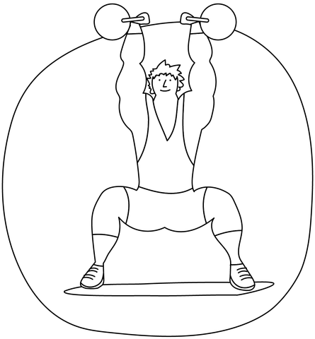 Kettlebell Exercises Coloring Page